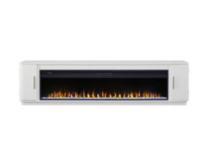 Martin Furniture Uptown White 84-Inch Fireplace Console