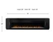 Martin Furniture Uptown Black 76-Inch Fireplace Console small image number 3