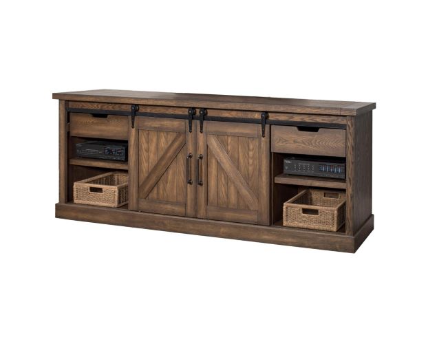 Martin Furniture Avondale Weathered Oak 86-Inch TV Stand large image number 1