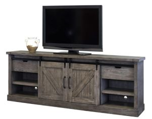 Martin Furniture Avondale Rustic Gray 86-Inch TV Stand