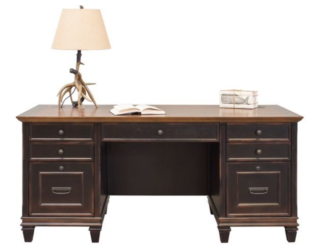 Martin Furniture Hartford Double Pedestal Desk large image number 1