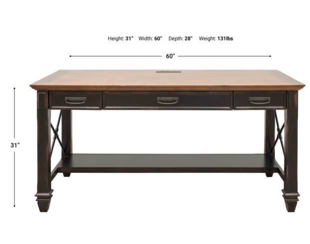 Martin Furniture Hartford Black Writing Desk large image number 9