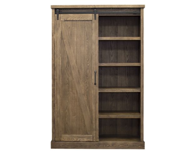 Martin Furniture Avondale Brown Tall Barn Door Bookcase large image number 1