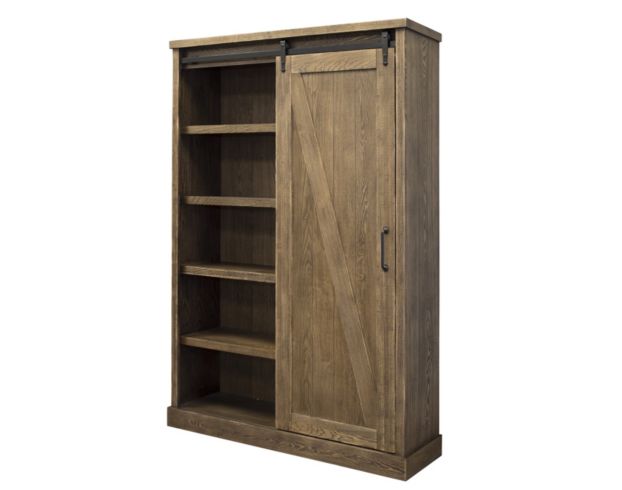 Martin Furniture Avondale Brown Tall Barn Door Bookcase large image number 4