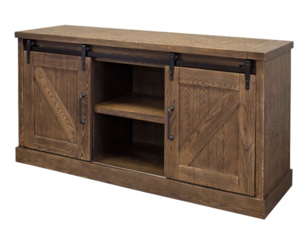 Martin Furniture Avondale Weathered Oak Barn Door Credenza large image number 2