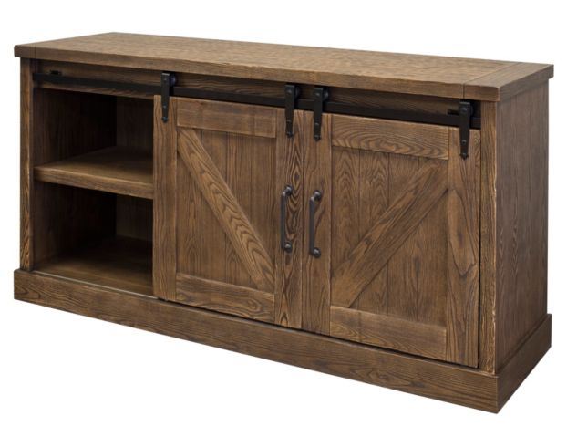 Martin Furniture Avondale Weathered Oak Barn Door Credenza large image number 4