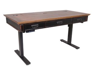 Martin Furniture Hartford Sit/Stand Desk-Black