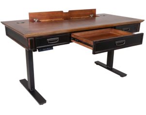 Martin Furniture Hartford Sit/Stand Desk-Black
