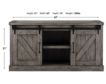 Martin Furniture Avondale Gray Barn Door Credenza small image number 7