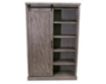 Martin Furniture Avondale Gray Tall Barn Door Bookcase small image number 1