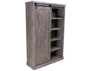 Martin Furniture Avondale Gray Tall Barn Door Bookcase