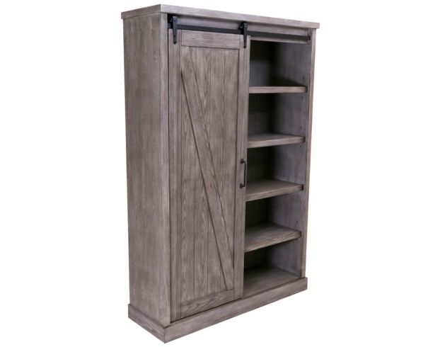 Martin Furniture Avondale Gray Tall Barn Door Bookcase large image number 2