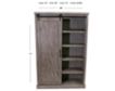Martin Furniture Avondale Gray Tall Barn Door Bookcase small image number 6