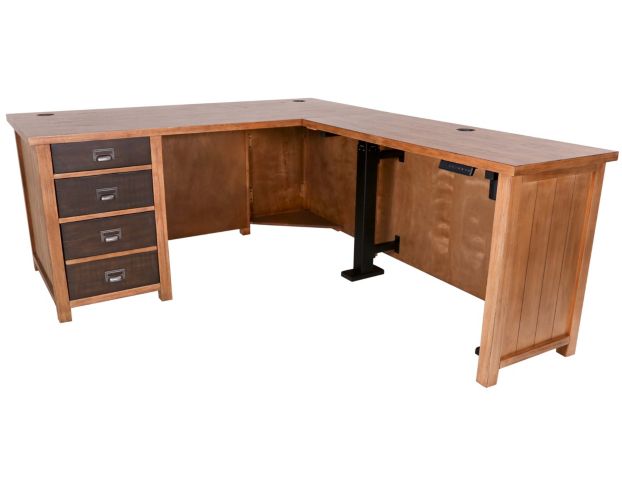 Martin Furniture Heritage Corner Sit/Stand Desk large image number 1