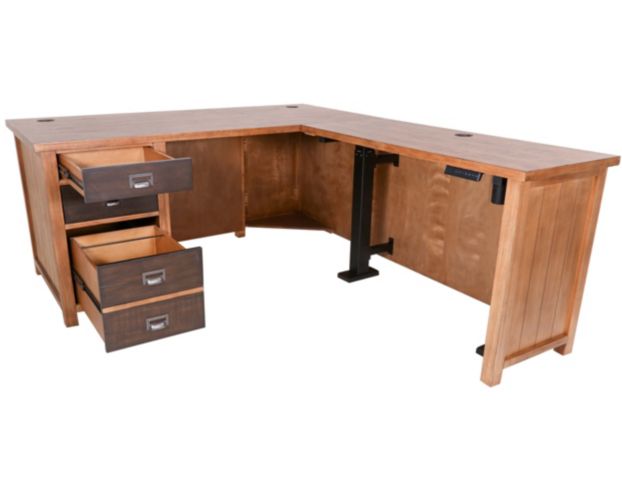 Martin Furniture Heritage Corner Sit/Stand Desk large image number 2