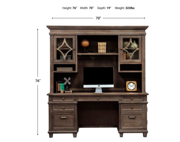 Martin Furniture Carson Credenza with Hutch large image number 10