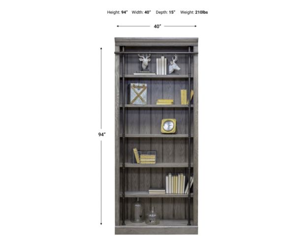 Martin Furniture Avondale Rustic Gray Bookcase large image number 10