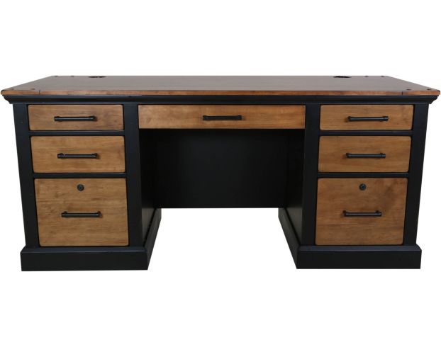 Large double pedestal deals desk