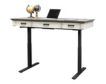 Martin Furniture Hartford White Sit and Stand Desk small image number 2