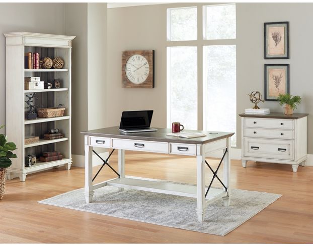 Martin Furniture Hartford White Writing Desk large image number 6