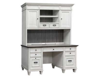 Martin Furniture Hartford White Credenza with Hutch