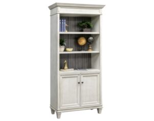 Martin Furniture Hartford White Tall Bookcase with Doors