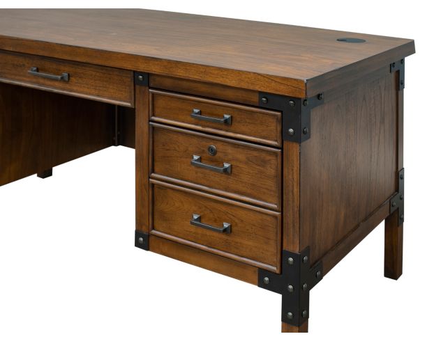 Martin Furniture Addison Auburn Half Pedestal Desk large image number 3