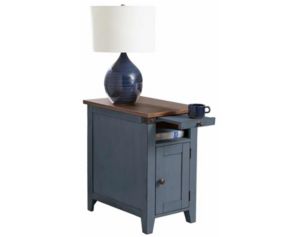 Martin Furniture Dakota Blue Usb Accent Table