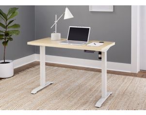 Martin Furniture IMLD White Sit And Stand Desk