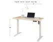 Martin Furniture IMLD White Sit And Stand Desk small image number 3