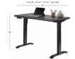 Martin Furniture IMLD Charcoal/Black Sit And Stand Desk small image number 4