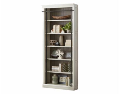 Martin Furniture Toulouse Rustic White 94-Inch Bookcase