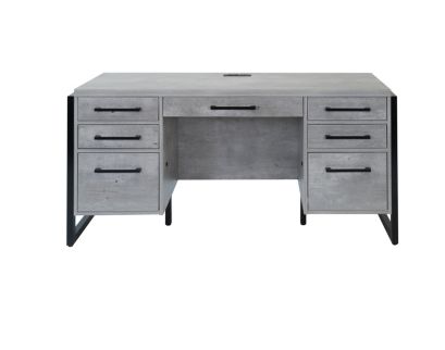 Martin Furniture Mason Concrete Credenza Desk