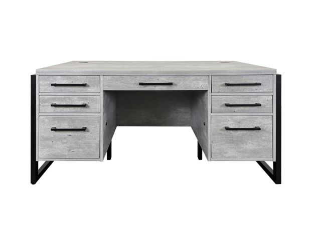 Martin Furniture Mason Gray Double Pedestal Desk large image number 1