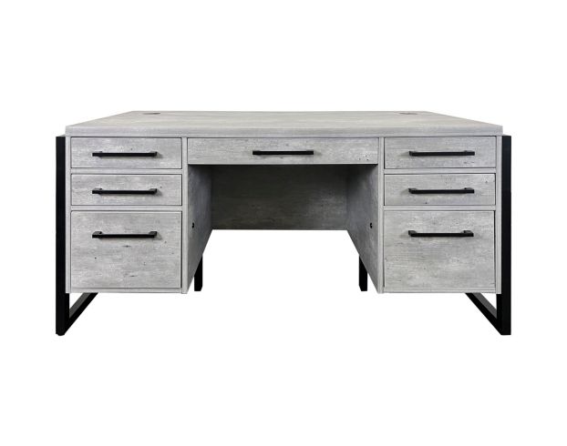 Martin Furniture Mason Gray Double Pedestal Desk large image number 1