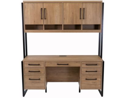 Martin Furniture Mason Credenza Desk and Hutch