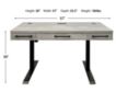 Martin Furniture Mason Gray Sit/Stand Desk small image number 8