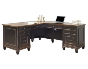 Martin Furniture Hartford Black L-Shaped Desk