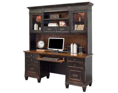 Martin Furniture Hartford Black Credenza with Hutch