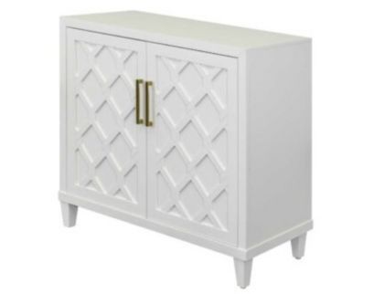 Martin Furniture Gable White 40" Accent Cabinet