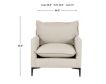 Max Home Llc Blakely Linen Chair small image number 8