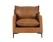 Max Home Llc Blakely Brown 100% Leather Chair small image number 1