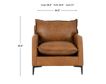 Max Home Llc Blakely Brown 100% Leather Chair small image number 8