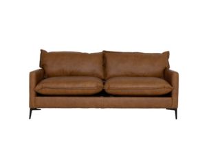 Max Home Llc Blakely Saddle Brown Genuine Leather Sofa