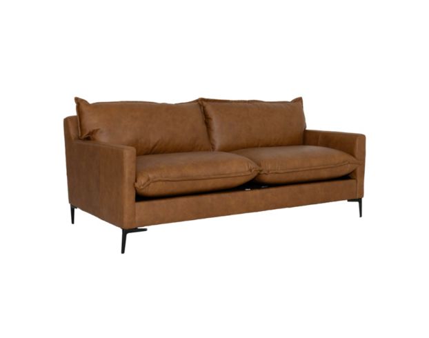 Max Home Llc Blakely Saddle Brown Genuine Leather Sofa large image number 5