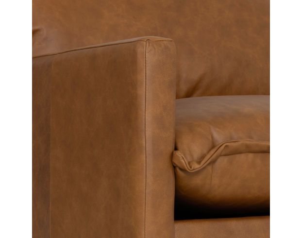 Max Home Llc Blakely Saddle Brown Genuine Leather Sofa large image number 6