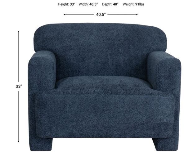 Max Home Elsie Blue XL Chair large image number 6