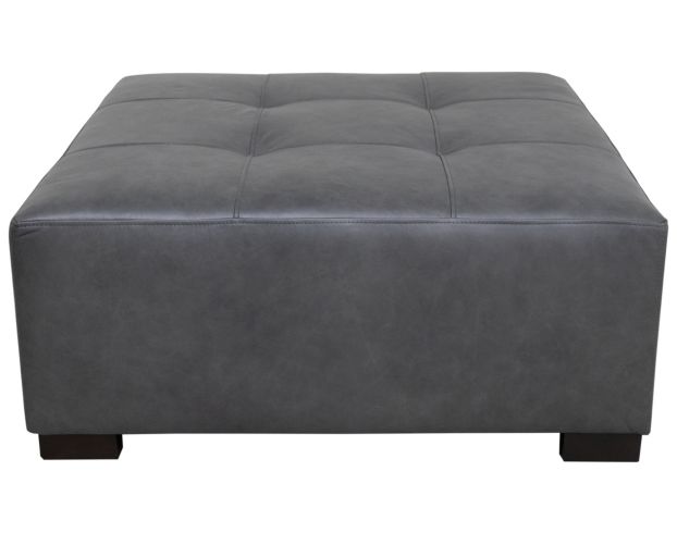 Max Home Paxton Genuine Leather Gray Cocktail Ottoman large image number 1