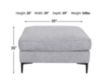 Max Home Oliver Bumper Ottoman small image number 4