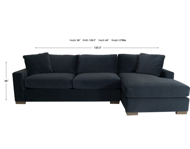 Max Home Gabrielle 2-Piece Right-Facing Chaise Sectional large image number 6